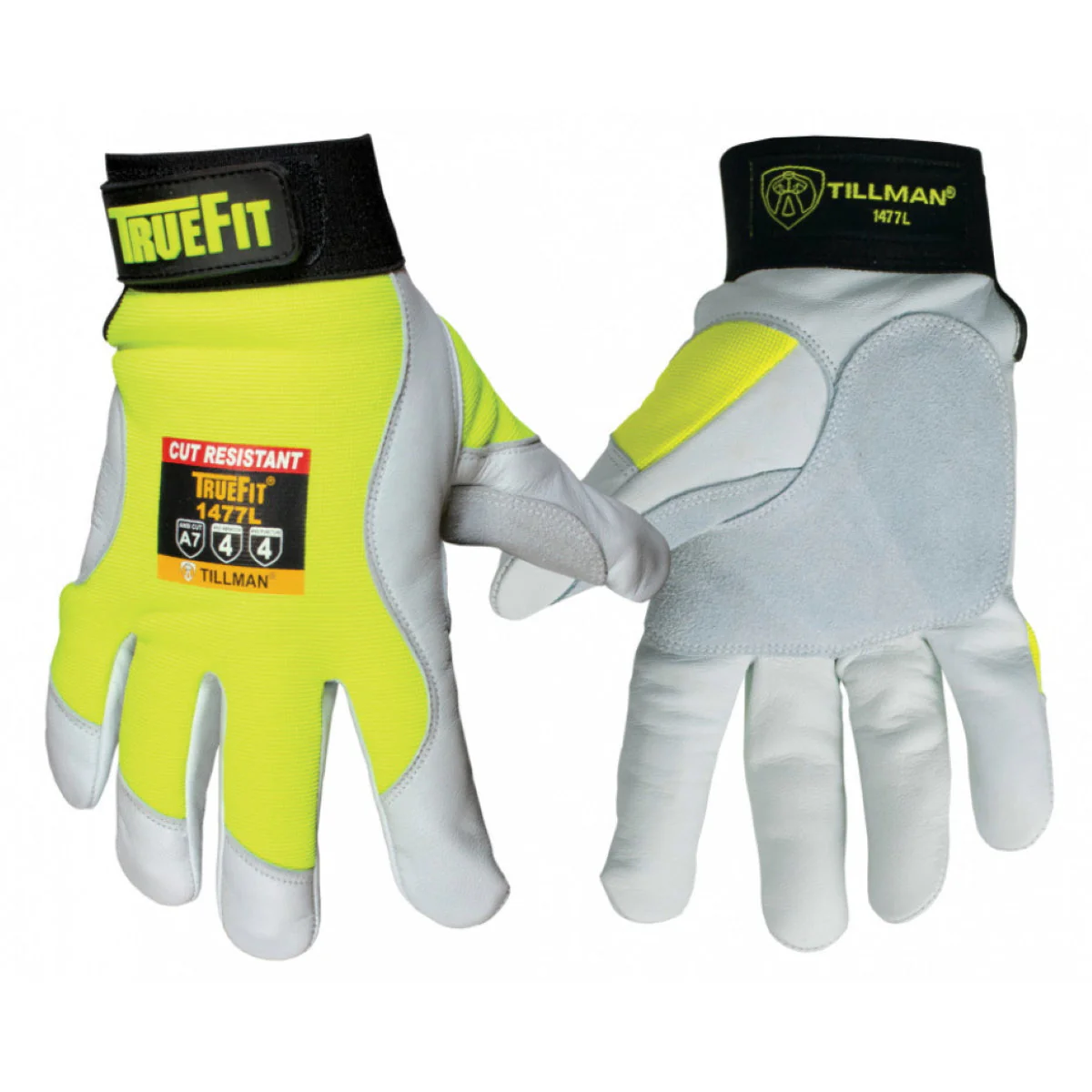 Tillman 1477 TrueFit Mechanic's High-Vis Work Gloves w/A7 Cut Resistance - Image 5
